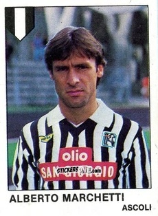 Cromo Alberto Marchetti - Calcio Flash 1985 n. 16 - Edizioni Flash