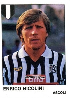 Cromo Enrico Nicolini - Calcio Flash 1985 n. 19 - Edizioni Flash