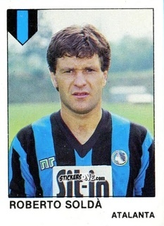Cromo Roberto Soldà - Calcio Flash 1985 n. 31 - Edizioni Flash