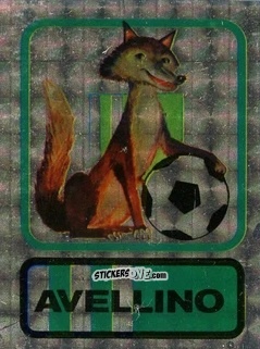 Sticker Scudetto Avellino - Calcio Flash 1985 n. SC5 - Edizioni Flash