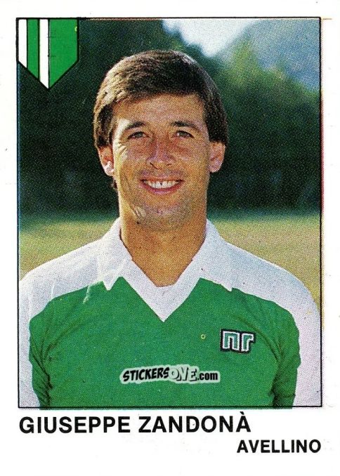 Sticker Giuseppe Zandona - Calcio Flash 1985 n. 48 - Edizioni Flash