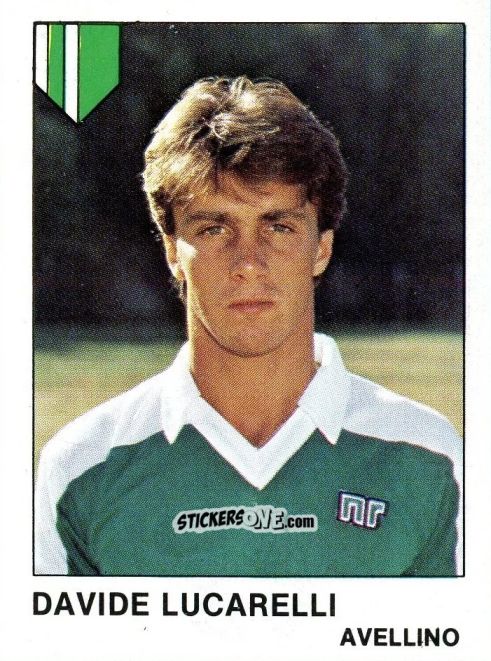Sticker Davide Lucarelli - Calcio Flash 1985 n. 57 - Edizioni Flash