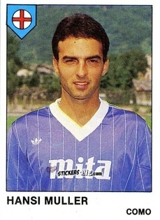 Cromo Hansi Muller - Calcio Flash 1985 n. 72 - Edizioni Flash