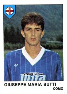 Figurina Giuseppe Maria Butti - Calcio Flash 1985 n. 80 - Edizioni Flash