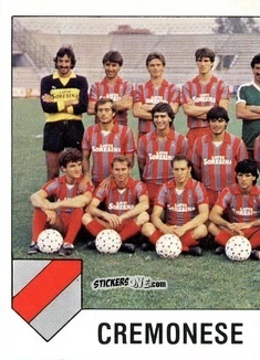 Cromo Squadra Cremonese (puzzle 1) - Calcio Flash 1985 n. 81 - Edizioni Flash