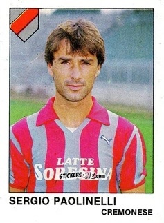 Figurina Sergio Paolinelli - Calcio Flash 1985 n. 87 - Edizioni Flash