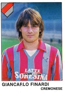 Sticker Giancarlo Finardi - Calcio Flash 1985 n. 92 - Edizioni Flash