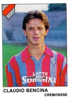 Sticker Claudio Bencina - Calcio Flash 1985 n. 93 - Edizioni Flash