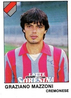 Cromo Graziano Mazzoni - Calcio Flash 1985 n. 95 - Edizioni Flash