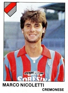 Figurina Marco Nicoletti - Calcio Flash 1985 n. 98 - Edizioni Flash