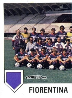 Cromo Squadra Fiorentina (puzzle 1) - Calcio Flash 1985 n. 100 - Edizioni Flash