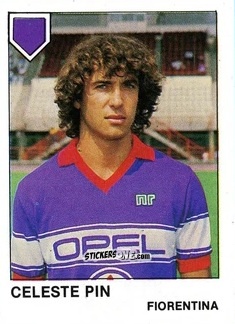 Sticker Celeste Pin - Calcio Flash 1985 n. 104 - Edizioni Flash
