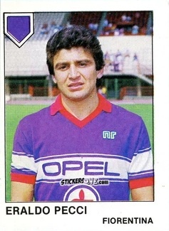 Figurina Eraldo Pecci - Calcio Flash 1985 n. 110 - Edizioni Flash