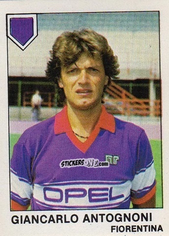 Sticker Giancarlo Antognoni - Calcio Flash 1985 n. 113 - Edizioni Flash