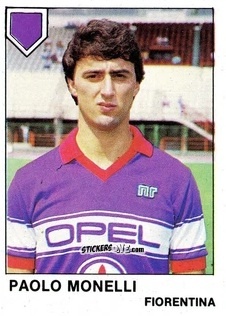 Sticker Paolo Monelli - Calcio Flash 1985 n. 116 - Edizioni Flash