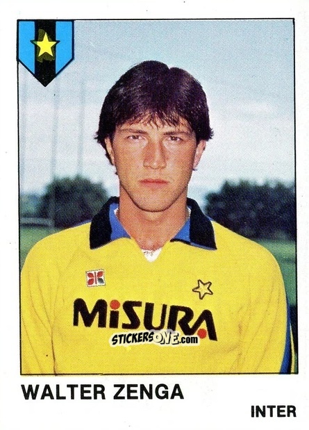 Sticker Walter Zenga - Calcio Flash 1985 n. 121 - Edizioni Flash