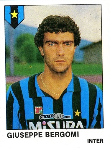 Sticker Giuseppe Bergomi - Calcio Flash 1985 n. 123 - Edizioni Flash