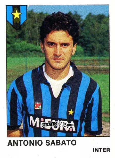 Sticker Antonio Sabato - Calcio Flash 1985 n. 128 - Edizioni Flash