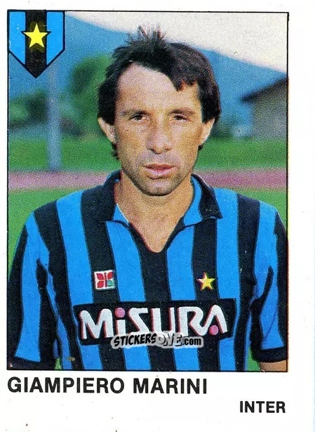 Cromo Giampiero Marini - Calcio Flash 1985 n. 132 - Edizioni Flash