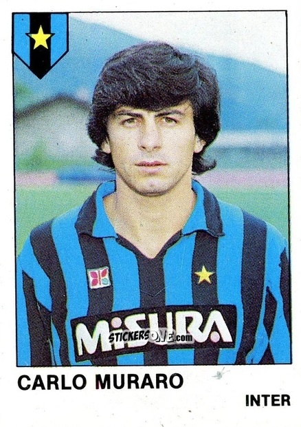 Sticker Carlo Muraro - Calcio Flash 1985 n. 136 - Edizioni Flash