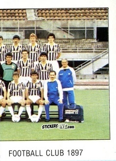 Figurina Squadra Juventus (puzzle 2) - Calcio Flash 1985 n. 139 - Edizioni Flash