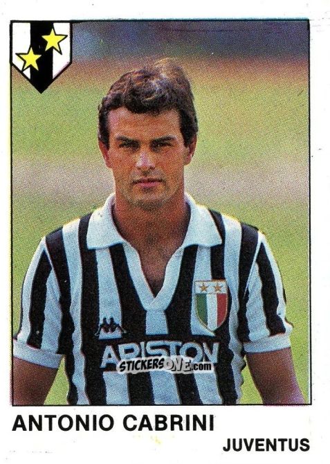 Sticker Antonio Cabrini - Calcio Flash 1985 n. 143 - Edizioni Flash