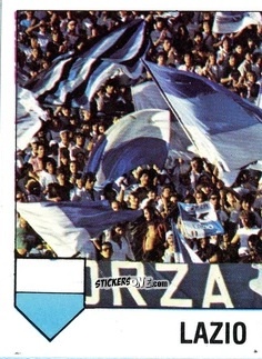 Sticker Squadra Lazio (puzzle 1) - Calcio Flash 1985 n. 157 - Edizioni Flash