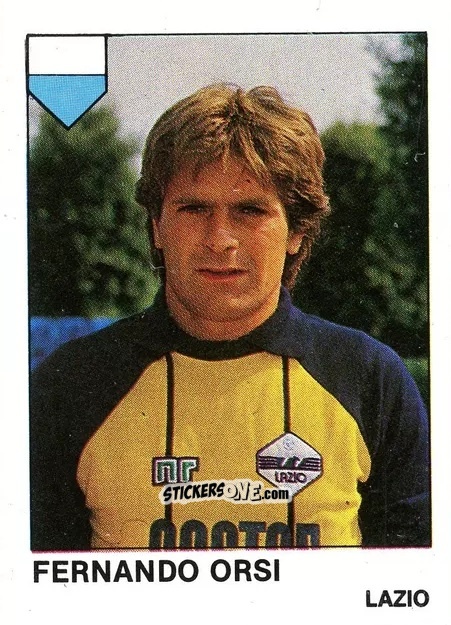 Sticker Fernando Orsi - Calcio Flash 1985 n. 159 - Edizioni Flash