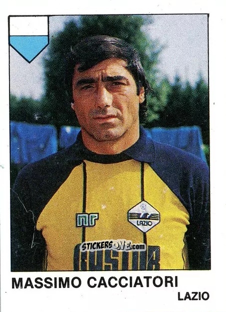 Sticker Massimo Cacciatori - Calcio Flash 1985 n. 160 - Edizioni Flash