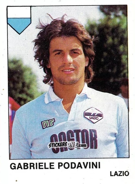 Sticker Gabriele Podavini - Calcio Flash 1985 n. 163 - Edizioni Flash
