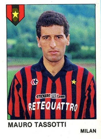 Sticker Mauro Tassotti - Calcio Flash 1985 n. 182 - Edizioni Flash