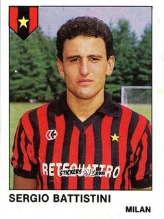 Sticker Sergio Battistini - Calcio Flash 1985 n. 184 - Edizioni Flash