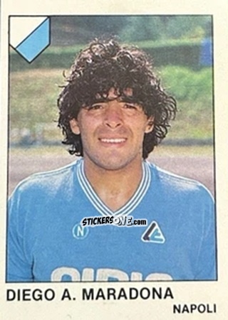 Sticker Diego A. Maradona - Calcio Flash 1985 n. 210 - Edizioni Flash