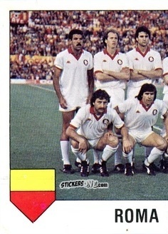 Figurina Squadra Roma (puzzle 1) - Calcio Flash 1985 n. 214 - Edizioni Flash