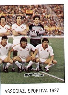 Sticker Squadra Roma (puzzle 2) - Calcio Flash 1985 n. 215 - Edizioni Flash
