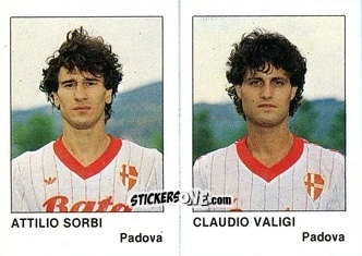 Figurina Attilio Sorbi / Claudio Valigi - Calcio Flash 1985 n. 391 - Edizioni Flash