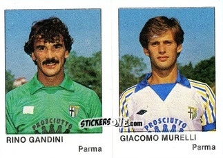 Cromo Rino Gandini / Giacomo Murelli - Calcio Flash 1985 n. 394 - Edizioni Flash