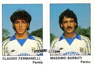 Cromo Claudio Fermanelli / Massimo Barbuti - Calcio Flash 1985 n. 398 - Edizioni Flash