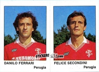 Cromo Danilo Ferrari / Felice Secondini - Calcio Flash 1985 n. 402 - Edizioni Flash