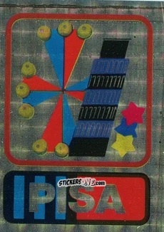 Figurina Scudetto Pisa - Calcio Flash 1985 n. SC34 - Edizioni Flash