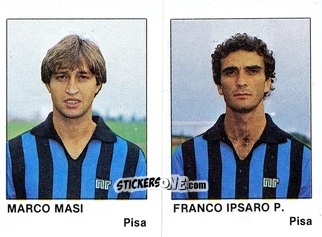 Sticker Franco Ipsaro P. / Marco Masi - Calcio Flash 1985 n. 416 - Edizioni Flash