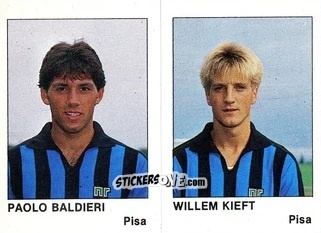 Figurina Paolo Baldieri / Willem Kieft - Calcio Flash 1985 n. 420 - Edizioni Flash