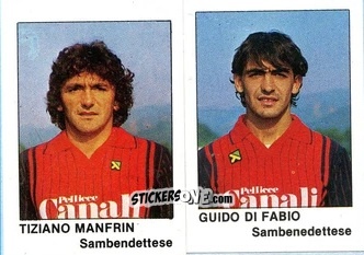 Sticker Guido Di Fabio - Calcio Flash 1985 n. 424b - Edizioni Flash