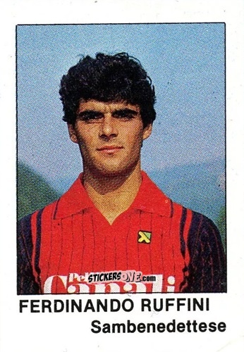 Sticker Ferdinando Ruffini - Calcio Flash 1985 n. 425b - Edizioni Flash