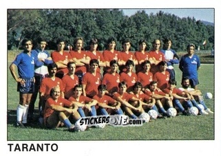 Cromo Squadra Taranto - Calcio Flash 1985 n. 428 - Edizioni Flash