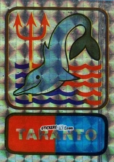 Sticker Scudetto Taranto - Calcio Flash 1985 n. SC36 - Edizioni Flash