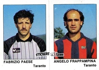 Cromo Fabrizio Paese / Angelo Frappampina - Calcio Flash 1985 n. 429 - Edizioni Flash