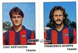 Cromo Francesco Scoppa / Dino Bertazzon - Calcio Flash 1985 n. 431 - Edizioni Flash