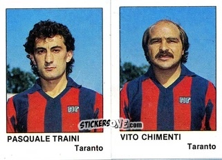 Sticker Vito Chimenti / Pasquale Traini - Calcio Flash 1985 n. 434 - Edizioni Flash