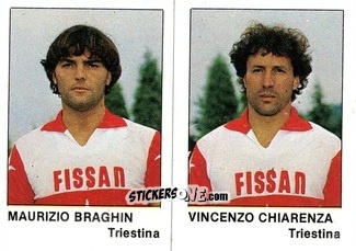 Cromo Vincenzo Chiarenza / Maurizio Braghin - Calcio Flash 1985 n. 438 - Edizioni Flash